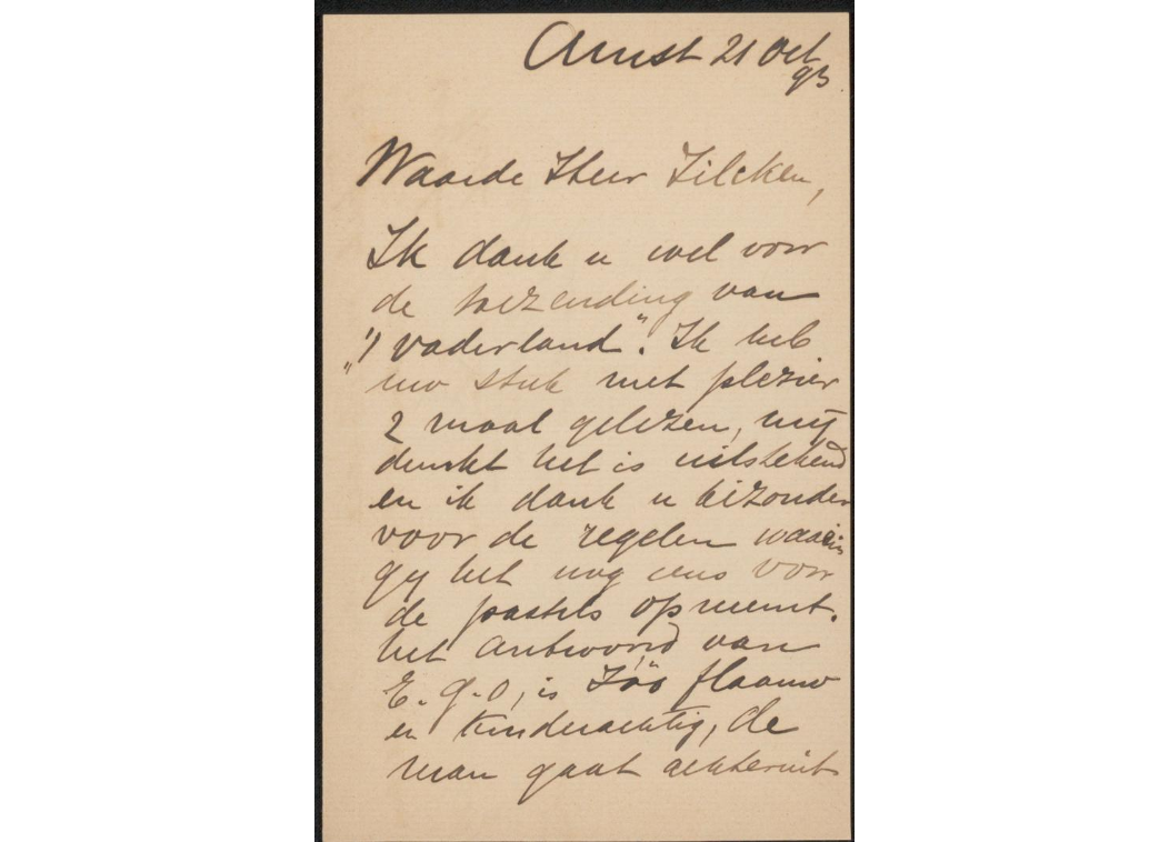 Therese Schwartze to Philip Zilcken