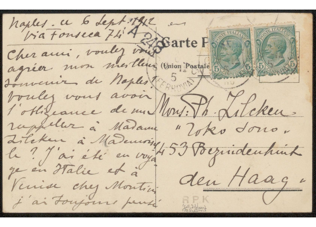 Antonio Siviero to Philip Zilcken